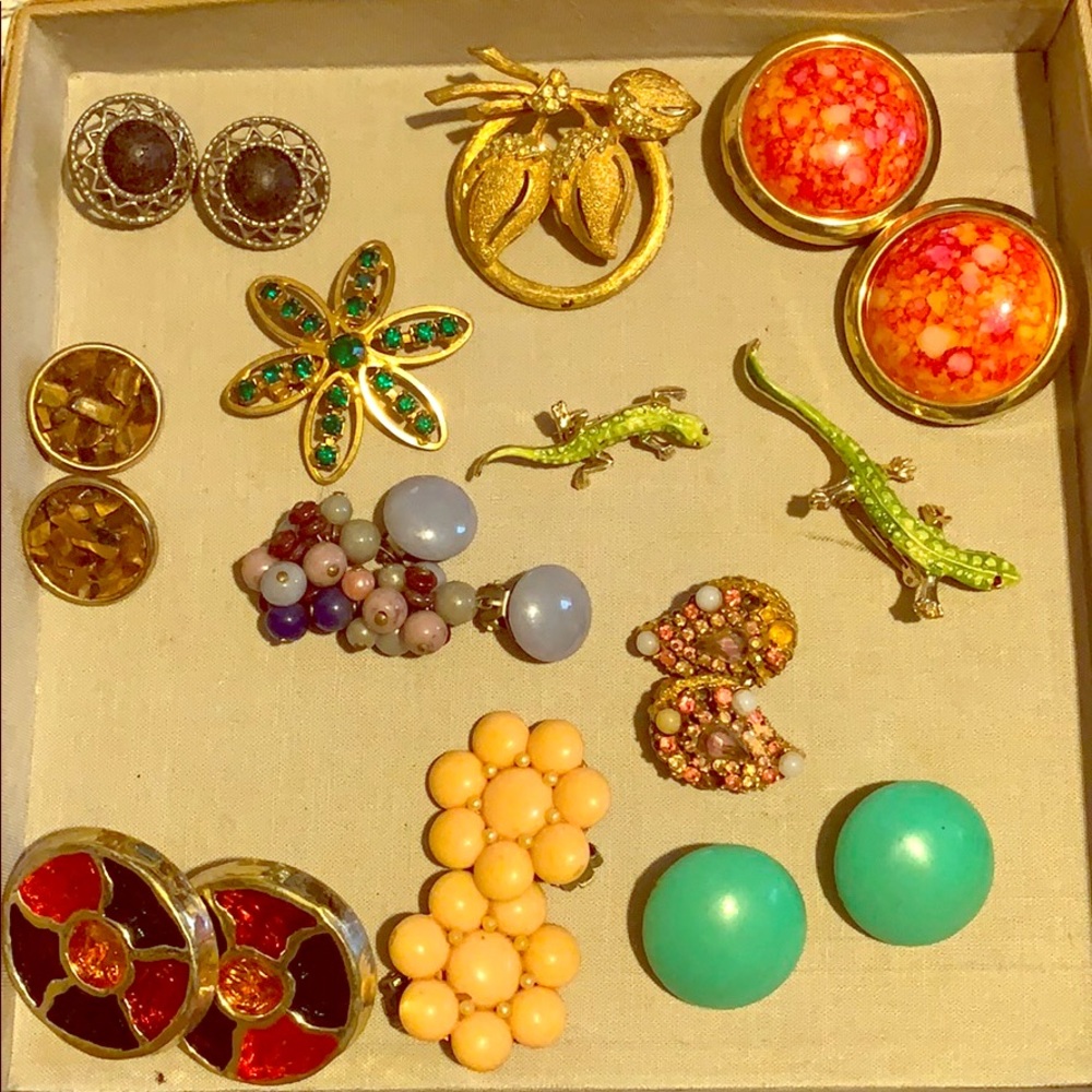 Antique costume jewelry